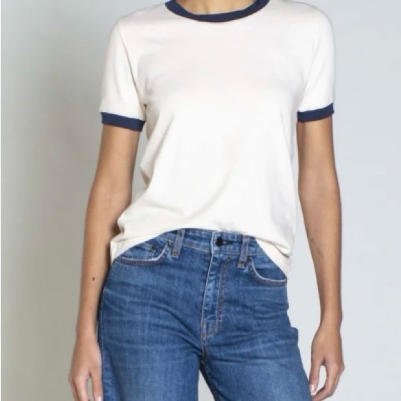 NWT ASKKNY Classic Ringer T-Shirt - Picture 3 of 3